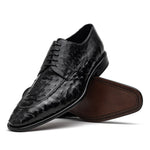Calzoleria Toscana Ostrich Split Toe Shoes Black