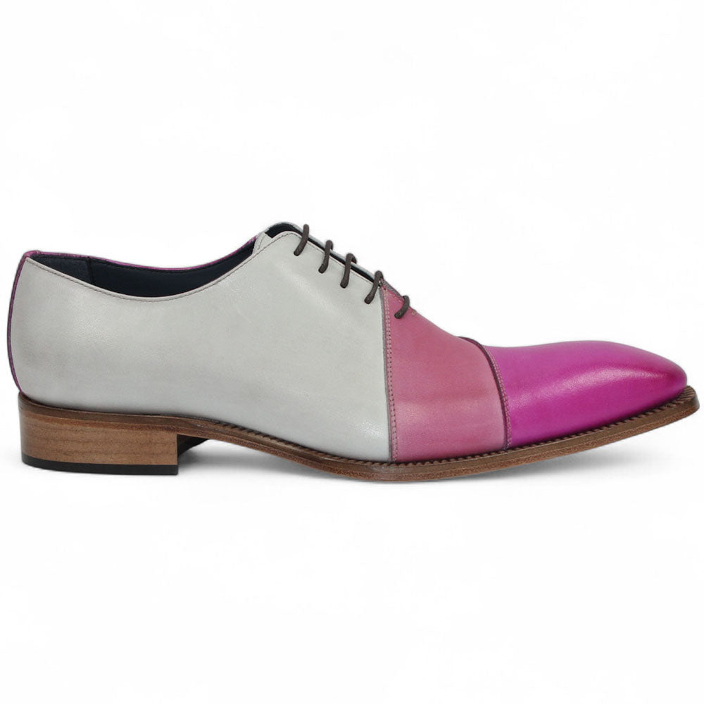 Duca by Matiste Spoleto II Calfskin Spectator Oxford Pink Combo
