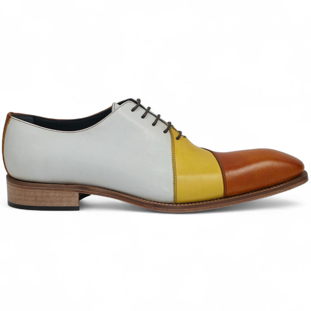 Duca by Matiste Spoleto II Calfskin Spectator Oxford Yellow Combo