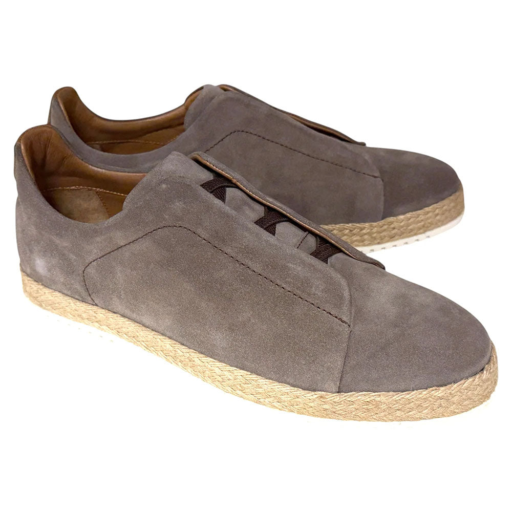 Corrente P01009 Sportivo Suede Elastic Slip-On Sneaker Taupe
