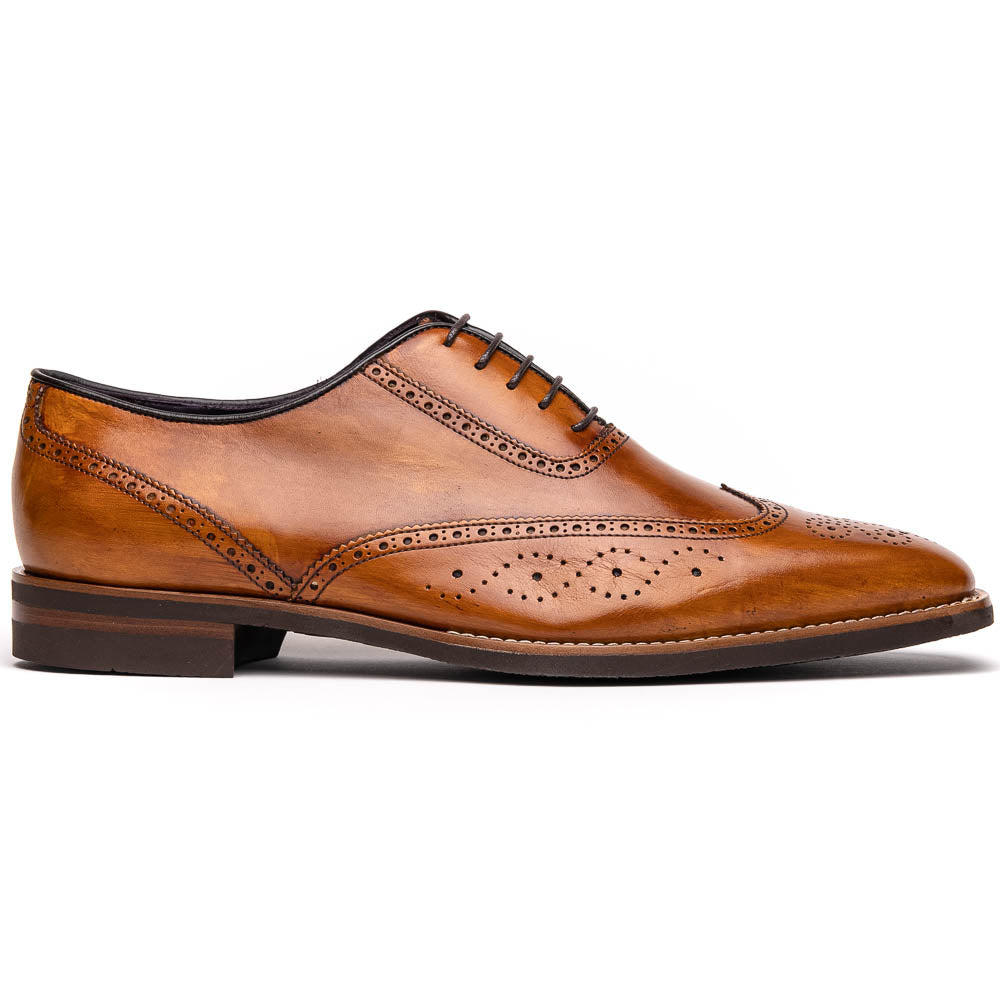 Zelli Stephano Wingtip Brogues Camel