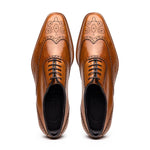 Zelli Stephano Wingtip Oxfords Camel (25-562-CML)