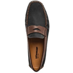 Stemar Amalfi Perforated Driving Loafers Black / Brown