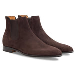 Stemar Ancona Suede Chelsea Boots Dark Brown