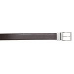 Stemar Aosta Grained Calfskin Belt Brown