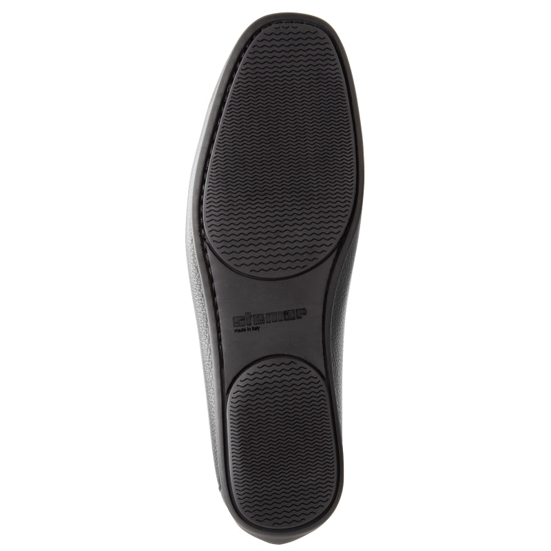 Stemar Bologna Grained Calfskin Loafers Black