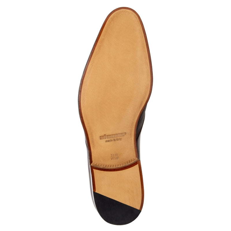 Stemar Cuneo Deerskin & Calfskin Cap Toe Shoes Brown