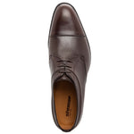 Stemar Cuneo Deerskin & Calfskin Cap Toe Shoes Brown