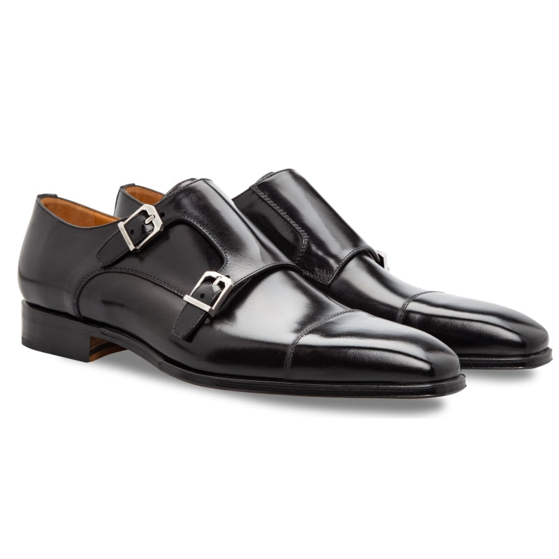 Stemar Genova Double Monk Strap Black
