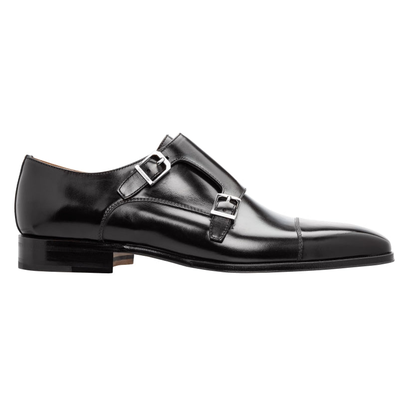 Stemar Genova Double Monk Strap Black