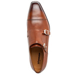 Stemar Genova Double Monk Strap Burnished Tan