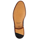 Stemar Lecco Plain Toe Derby Shoes Black