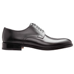 Stemar Lecco Plain Toe Derby Shoes Black