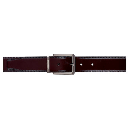Stemar Calfskin Belt Burgundy