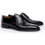 Stemar Perugia Cap Toe Shoes Black