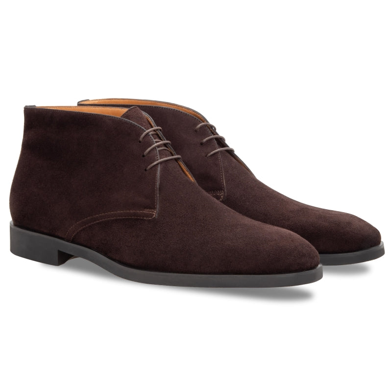 Stemar Suede Chukka Boots Brown WIDE