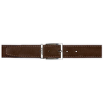 Stemar Roma Suede Belt Chocolate Brown