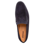 Stemar Sorrento Suede Penny Loafers Navy
