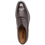 Stemar Trento Deerskin & Calf Wingtip Oxfords Burgundy WIDE