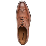 Stemar Trento Deerskin & Calf Wingtip Oxfords Tan WIDE