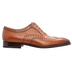 Stemar Trento Deerskin & Calf Wingtip Oxfords Tan WIDE
