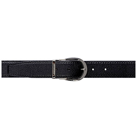 Stemar Trento Grained Calfskin Belt Black