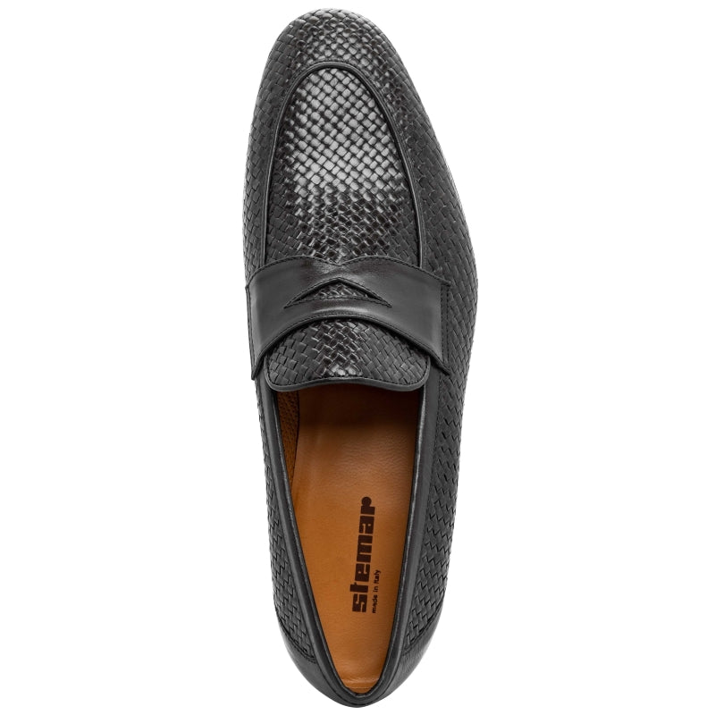 Stemar Viareggio Woven Loafers Black