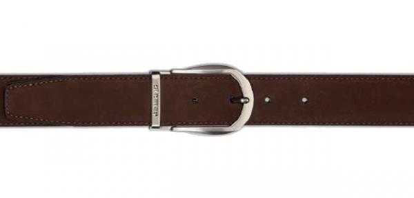 Stemar Bergamo Suede Belt Dark Brown