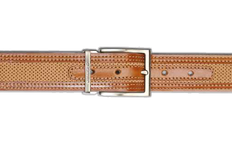 Stemar Ischia Nubuck Belt Tan/Rust