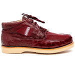 Los Altos ZA051106 Stingray & Ostrich Casual Shoes Burgundy