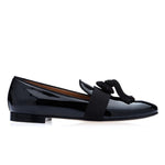 Superglamourous Agadir Patent Slippers Black
