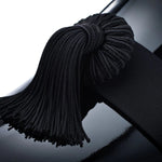 Superglamourous Agadir Patent Slippers Black