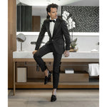 Superglamourous Agadir Patent Slippers Black