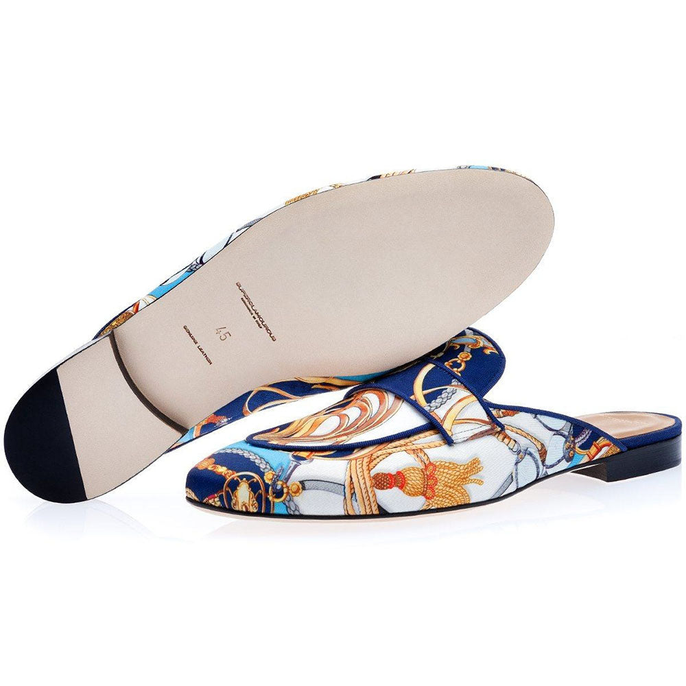 Superglamourous Bolero Cavallerizza Mules Navy