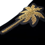 Superglamourous Bonito Velour Slippers Black
