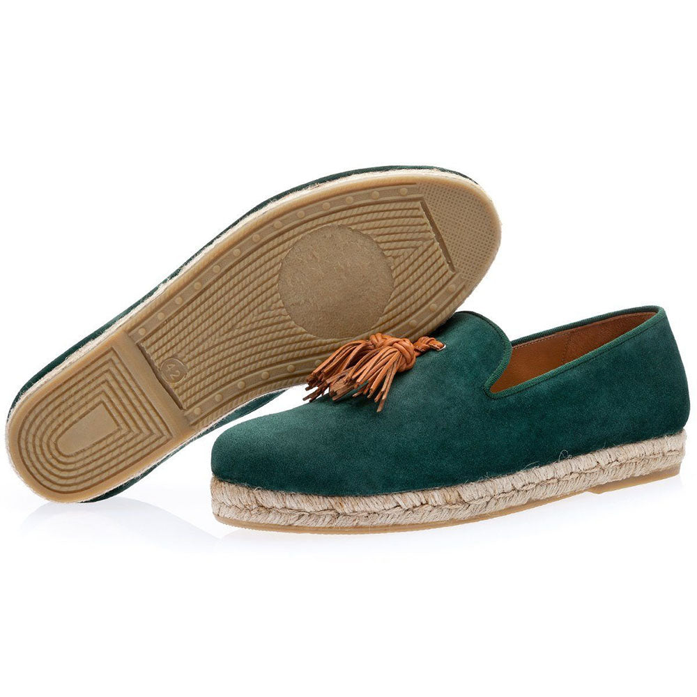 Superglamourous Brent Softy Rope Espadrilles Green
