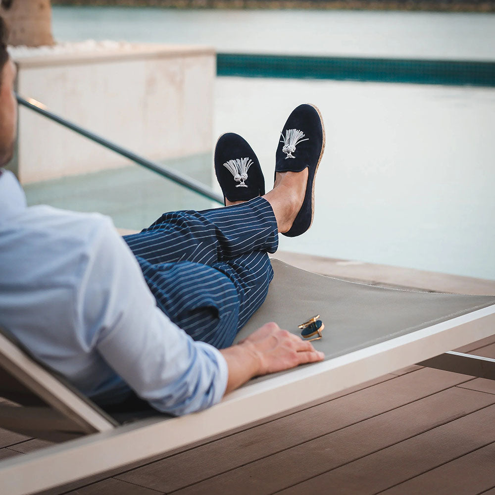 Superglamourous Brent Softy Rope Espadrilles Navy