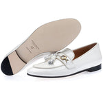 Superglamourous Bruno Patent Slippers Milk