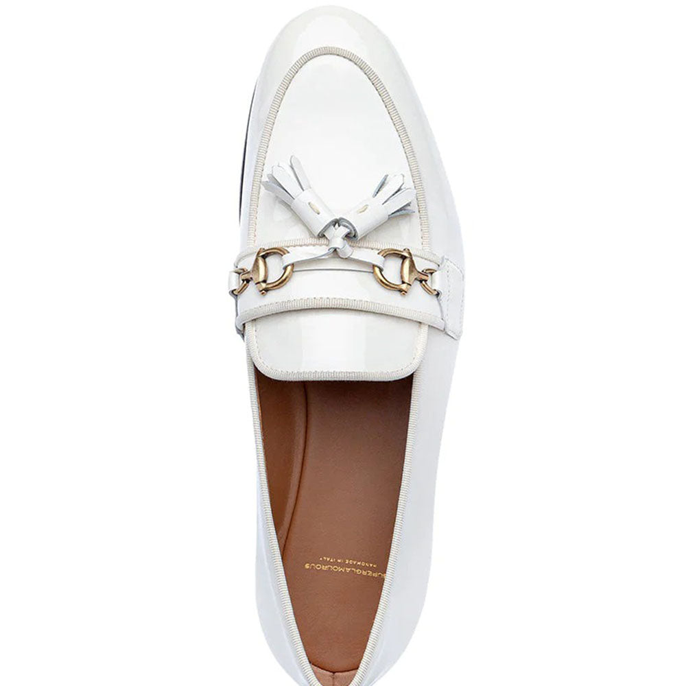 Superglamourous Bruno Patent Slippers Milk