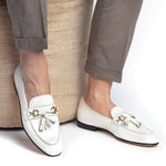 Superglamourous Bruno Patent Slippers Milk