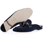 Superglamourous Bruno Velukid Mules Navy