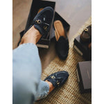 Superglamourous Bruno Velukid Mules Navy
