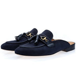 Superglamorous Bruno Velukid Mules Navy