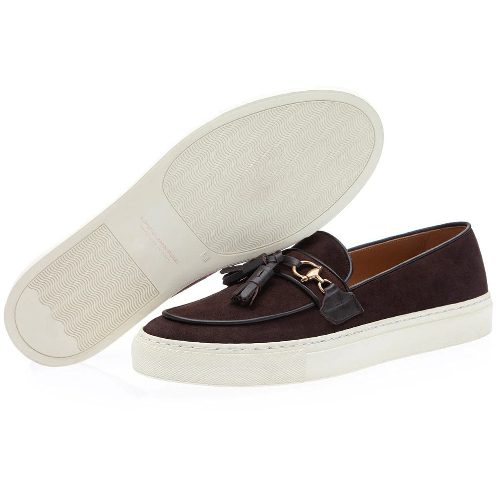 Superglamourous Bruno Velukid Skate Sneakers Cocoa