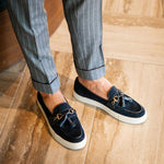 Superglamourous Bruno Velukid Skate Sneakers Navy