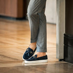 Superglamourous Bruno Velukid Skate Sneakers Navy