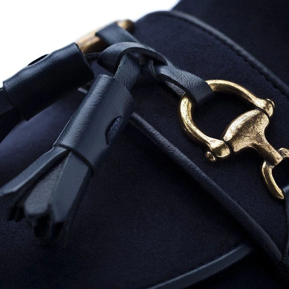 Superglamourous Bruno Velukid Slippers Navy