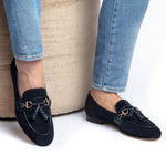 Superglamourous Bruno Velukid Slippers Navy