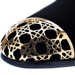 Superglamourous Carraway Velour Slippers Black