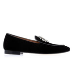 Superglamourous Divine Velour Slippers Black